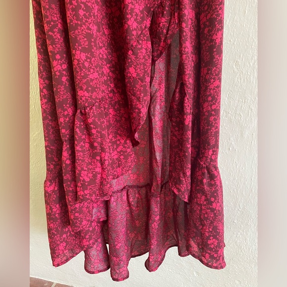 Mi Ami Red Floral Off-Shoulder Dress - Picture 3 of 6